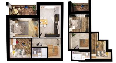 Дворівнева 101.63 м² в ЖК Desna residence від забудовника, с. Зазим`я