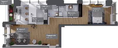 Двухкомнатные в ЖК Philadelphia Concept House