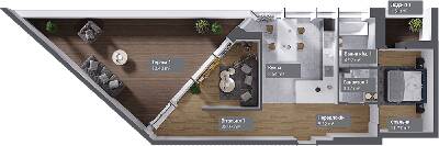 2-комнатная 78.85 м² в ЖК Philadelphia Concept House от 80 250 грн/м², Киев