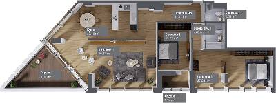 3-комнатная 133.17 м² в ЖК Philadelphia Concept House от 67 050 грн/м², Киев