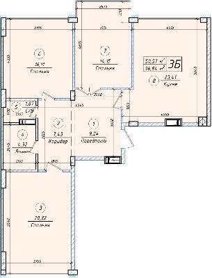 3-кімнатна 96.84 м² в ЖК Петрівський квартал від 12 500 грн/м², с. Святопетрівське