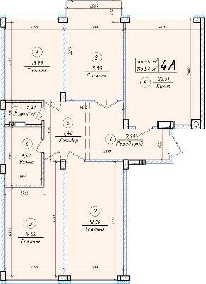 3-кімнатна 113.57 м² в ЖК Петрівський квартал від 12 500 грн/м², с. Святопетрівське