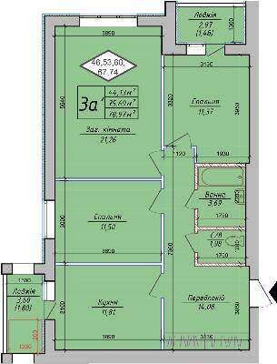3-кімнатна 78.97 м² в ЖК Петрівський квартал від 12 500 грн/м², с. Святопетрівське