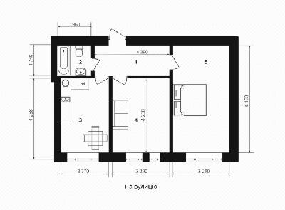 2-комнатная 55.99 м² в ЖК Европейка от 25 000 грн/м², с. Софиевская Борщаговка