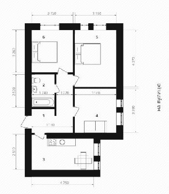 3-комнатная 60.5 м² в ЖК Европейка от 17 200 грн/м², с. Софиевская Борщаговка