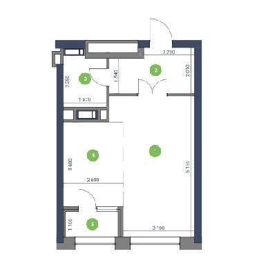1-кімнатна 42.13 м² в ЖК Метрополіс від 59 395 грн/м², Київ
