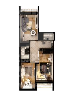 2-кімнатна 90.39 м² в ЖК Krona Park II від 13 700 грн/м², м. Бровари