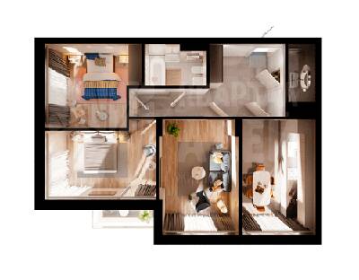 3-кімнатна 84.24 м² в ЖК Krona Park II від 16 928 грн/м², м. Бровари