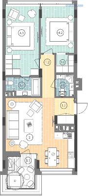 2-кімнатна 82.9 м² в ЖК UNIT.Home від 53 300 грн/м², Київ