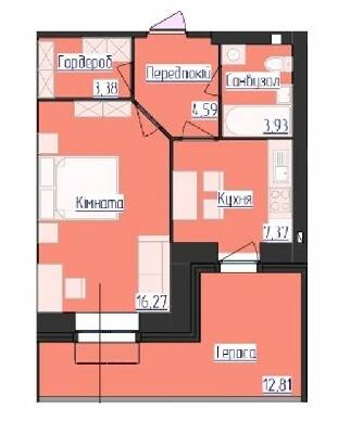 1-комнатная 35.54 м² в ЖК Лазурный от 17 000 грн/м², Харьков