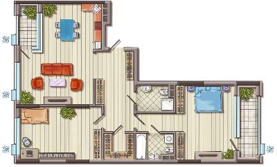 2-кімнатна 118.25 м² в ЖК Французький квартал 2 від 44 000 грн/м², Київ