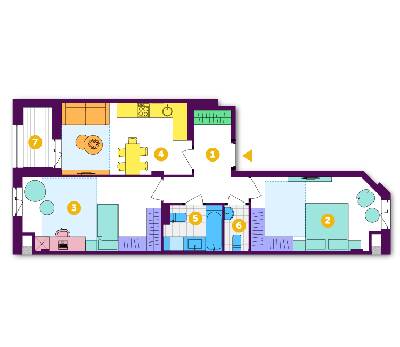 2-кімнатна 66.47 м² в ЖК Respublika від 34 250 грн/м², Київ