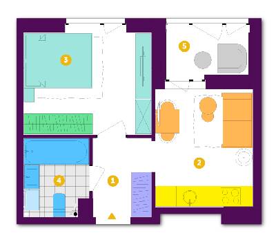 1-комнатная 32.4 м² в ЖК Respublika от 34 200 грн/м², Киев