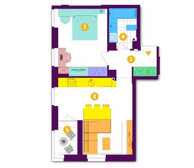 1-комнатная 45 м² в ЖК Respublika от 34 200 грн/м², Киев
