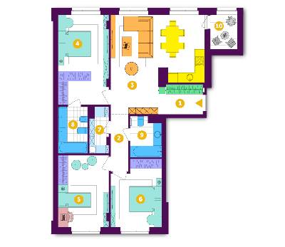 3-кімнатна 97.3 м² в ЖК Respublika від 34 250 грн/м², Київ