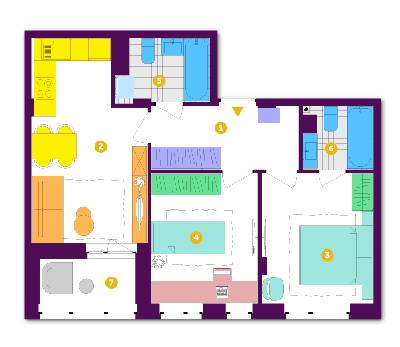 2-кімнатна 54.4 м² в ЖК Respublika від 35 350 грн/м², Київ