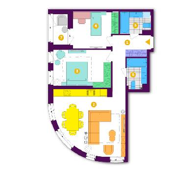 2-кімнатна 76.2 м² в ЖК Respublika від 35 650 грн/м², Київ