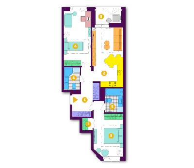 2-кімнатна 73.4 м² в ЖК Respublika від 35 650 грн/м², Київ