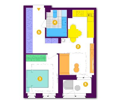 1-комнатная 42.2 м² в ЖК Respublika от 35 650 грн/м², Киев