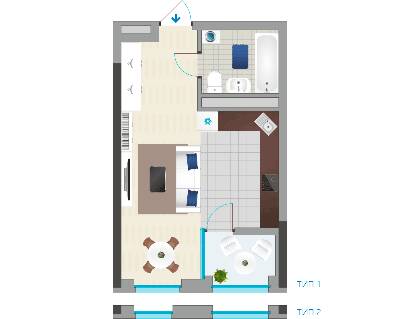 1-комнатная 34.25 м² в ЖК Славутич 2.0 от 31 000 грн/м², Киев