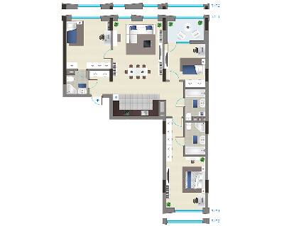 3-комнатная 116.28 м² в ЖК Славутич 2.0 от 21 416 грн/м², Киев