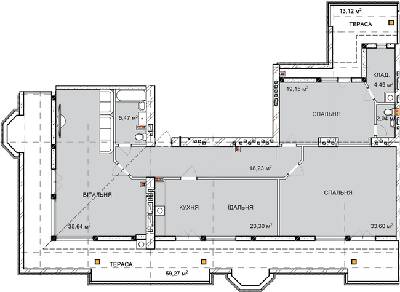 3-комнатная 214.31 м² в ЖК Kaiser от застройщика, Львов