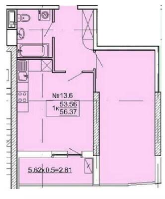 1-кімнатна 56.37 м² в ЖК Корфу від 31 600 грн/м², Одеса