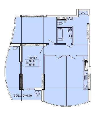 3-кімнатна 99.5 м² в ЖК Корфу від 35 700 грн/м², Одеса