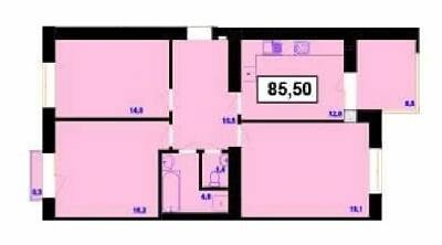 3-кімнатна 85.5 м² в ЖК Пасічнянський Двір від 9 500 грн/м², Івано-Франківськ