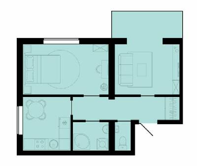 2-комнатная 51.18 м² в ЖК Західний Олімп от 15 200 грн/м², с. Тарасово