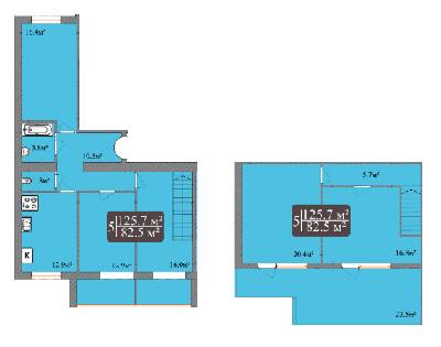 Двухуровневая 125.7 м² в ЖК Dream Park от застройщика, Хмельницкий