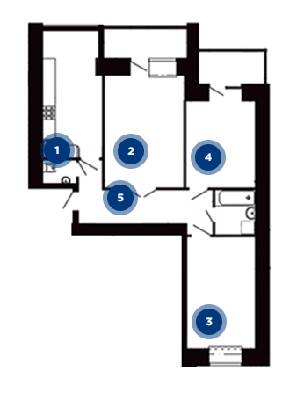 3-комнатная 89.3 м² в ЖК на вул. Київська / вул. Тарнавського от 14 300 грн/м², Тернополь