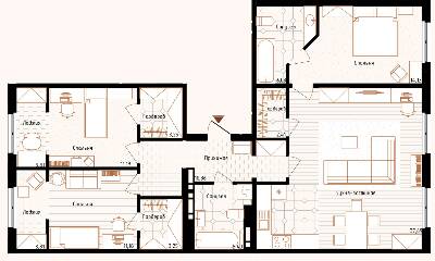 3-комнатная 112.5 м² в ЖК Новая Англия от 24 000 грн/м², Киев
