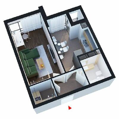 1-комнатная 41.5 м² в ЖК Барселона от 21 000 грн/м², с. Софиевская Борщаговка