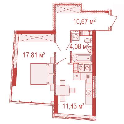 1-комнатная 43.99 м² в ЖК Crystal Avenue от 18 000 грн/м², с. Петропавловская Борщаговка