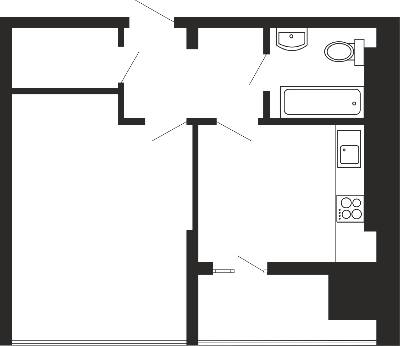 1-комнатная 45.82 м² в ЖК Национальный от 33 750 грн/м², Львов