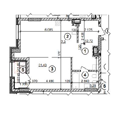 1-комнатная 58.53 м² в ЖК Crystal Park Tower от 45 000 грн/м², Киев