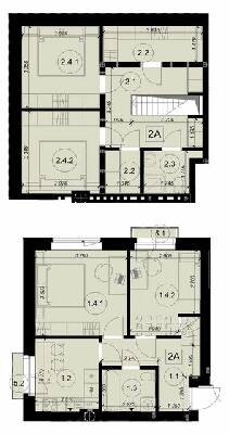 Дворівнева 84.43 м² в ЖК Оксамитовий від 15 350 грн/м², с. Софіївська Борщагівка
