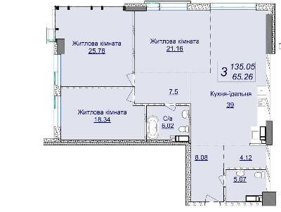 3-кімнатна 135.05 м² в ЖК Новопечерські Липки від 67 200 грн/м², Київ