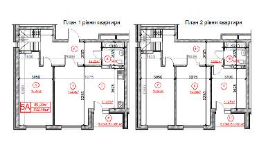 5+ комнат 132.5 м² в ЖК Рідне місто от застройщика, Киев