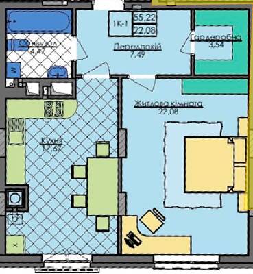 1-комнатная 55.22 м² в ЖК Auroom Tower от 17 900 грн/м², Львов