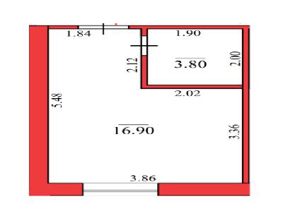 1-кімнатна 20.7 м² в ЖК Конторський-2 від 25 050 грн/м², Харків