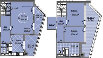 Двухуровневая 114.49 м² в ЖК Imperial Park Avenue от 13 800 грн/м², Черновцы