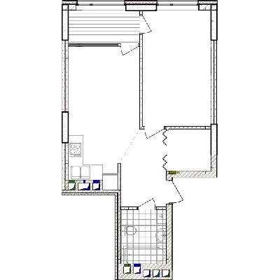 1-комнатная 47.98 м² в ЖК Варшавский Плюс от застройщика, Киев