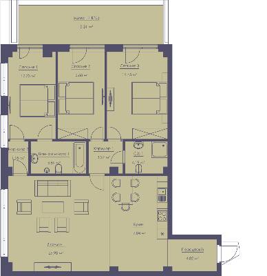 4-комнатная 113.96 м² в ЖК Franklin Concept House от 40 050 грн/м², Киев