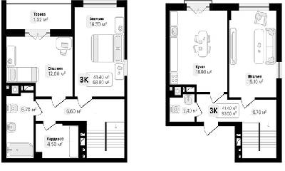 Двухуровневая 93.5 м² в ЖК Auroom Tower от 17 850 грн/м², Львов
