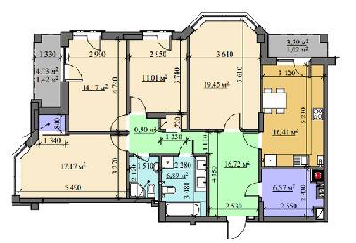4-комнатная 116.05 м² в ЖК на ул. Лемковская, 26 от 32 550 грн/м², Львов