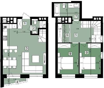 Двухуровневая 103.2 м² в ЖК Парк Арена от 26 350 грн/м², Львов