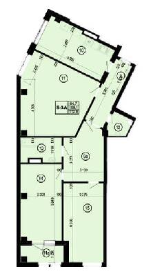 3-кімнатна 112.8 м² в ЖК Манхетен від 19 850 грн/м², Харків