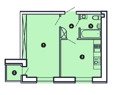 1-кімнатна 36.81 м² в ЖК Comfort City від 20 200 грн/м², Запоріжжя
